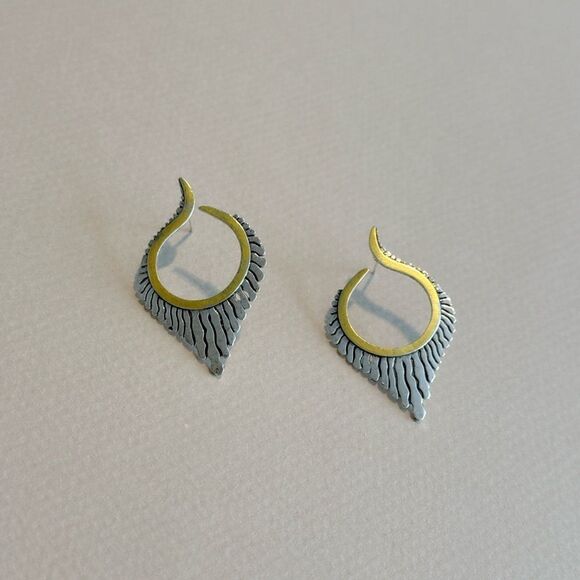 Boho wing Earrings #1525 - Picture 2 of 4